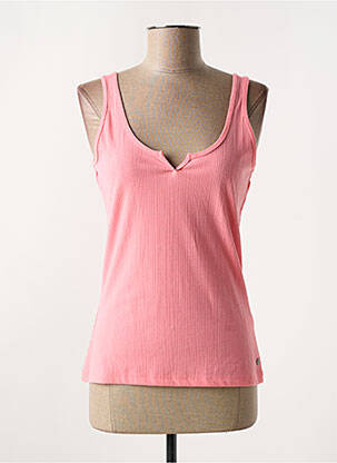 Débardeur stretch sans manche rose GARCIA femme