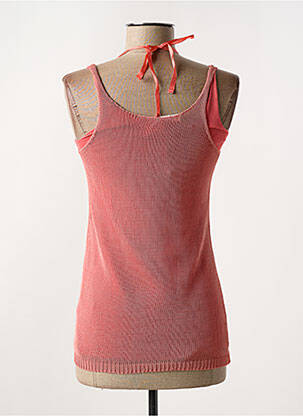 Top coupe cintrée sans manche rose SALT & PEPPER femme