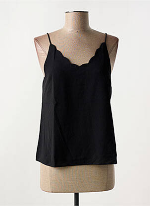 Top coupe fluide sans manche noir NOEMIE & CO femme