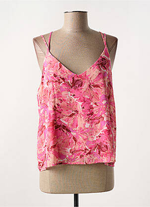 Top imprimé fantaisie sans manche rose VERO MODA femme
