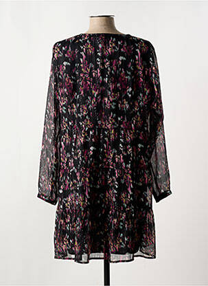 Robe courte manches longues manches longues noir LE TEMPS DES CERISES femme