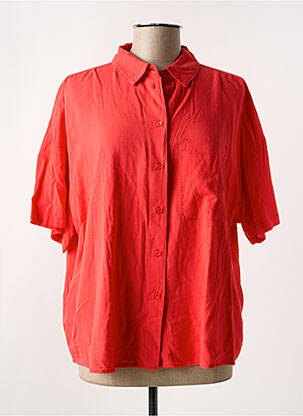 Chemisier manches courtes manches courtes rouge GARCIA femme