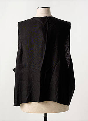 Veste casual coupe droite noir COULEURS DU TEMPS femme