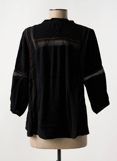 Blouse manches 3/4 manches 3/4 noir SEE U SOON femme
