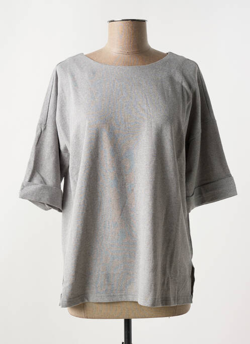 Top manches courtes manches courtes gris SEE U SOON femme