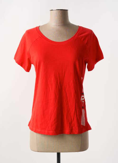 T-shirt coupe cintrée manches courtes rouge ONLY PLAY femme