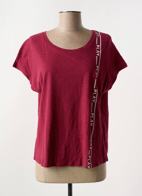T-shirt coupe droite manches courtes violet ONLY PLAY femme