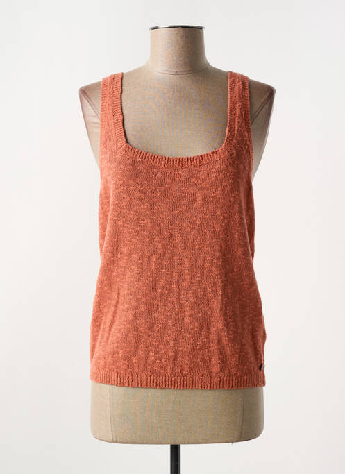 Débardeur coupe droite sans manche orange GARCIA femme
