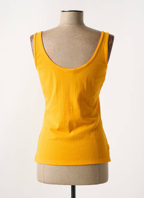 Débardeur stretch sans manche jaune GARCIA femme