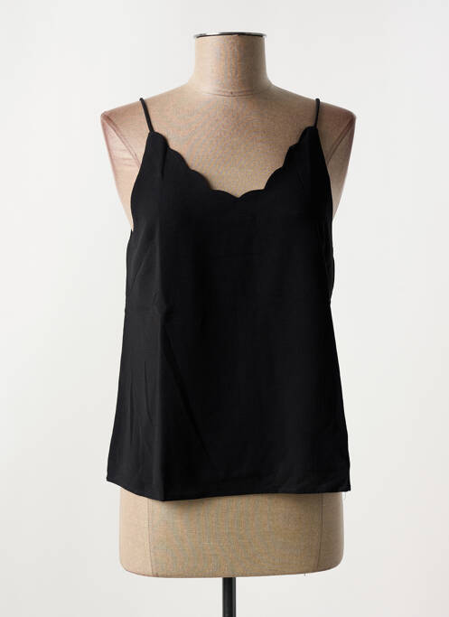 Top coupe fluide sans manche noir NOEMIE & CO femme
