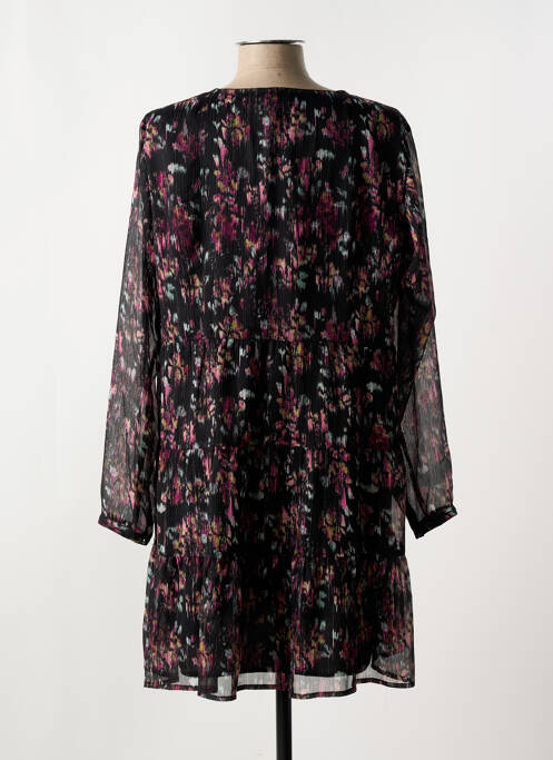 Robe courte manches longues manches longues noir LE TEMPS DES CERISES femme