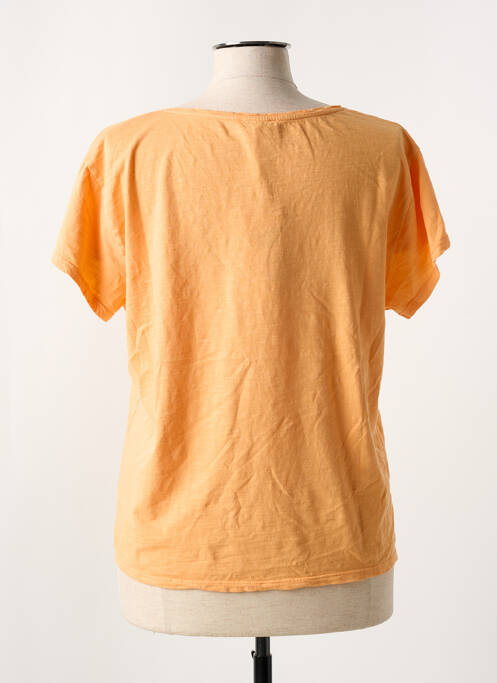 T-shirt coupe droite manches courtes orange MASSANA femme