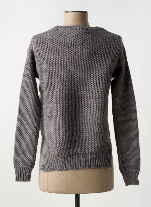 Pull coupe cintrée manches longues gris BEST MOUNTAIN femme