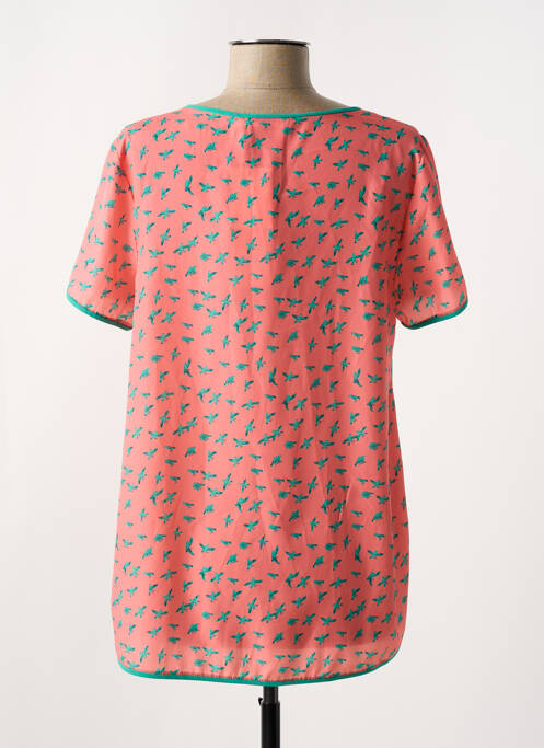 Top orange SEE U SOON femme