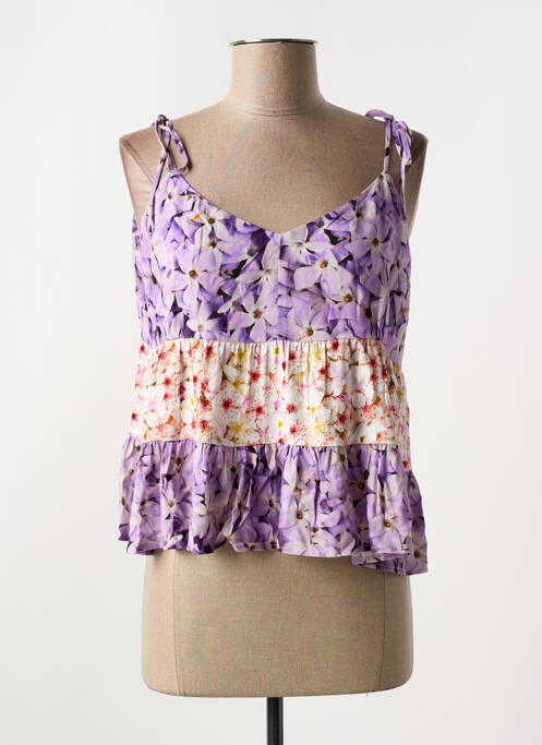 Top violet DESIGUAL pour femme