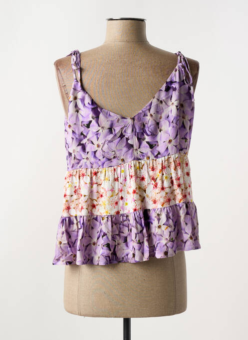 Top violet DESIGUAL femme