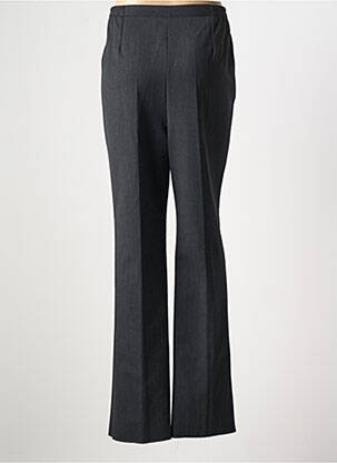 Pantalon droit fermeture zippée sous rabat boutonné gris GEVANA femme