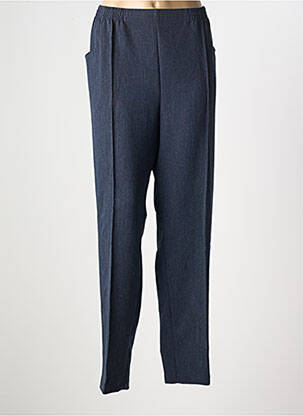 Pantalon droit taille élastique bleu GRIFFON femme