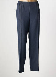 Pantalon droit taille élastique bleu GRIFFON femme