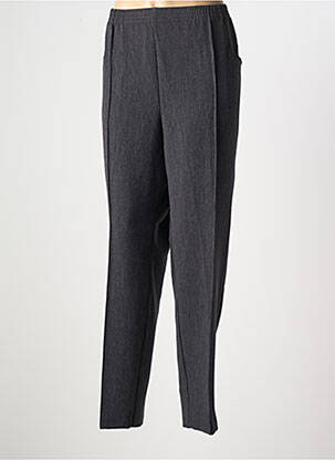 Pantalon droit taille élastique gris GRIFFON femme