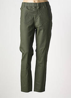 Pantalon droit taille élastique vert CISO femme