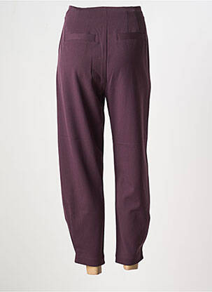Pantalon 7/8 fermeture zippée sous rabat avec crochet violet DESIGUAL femme