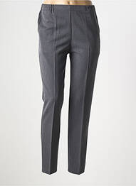 Pantalon slim taille élastique gris GEVANA femme