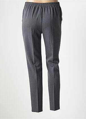 Pantalon slim taille élastique gris GEVANA femme