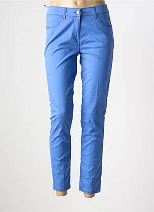 Pantalon slim poches bleu VIRGINIA BLU' femme