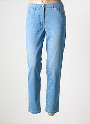 Jeans coupe slim fermeture zippée sous rabat boutonné bleu BETTY BARCLAY femme