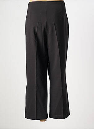 Pantalon droit fermeture zippée sous rabat avec crochet noir SIGNE NATURE femme