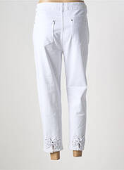 Pantalon 7/8 blanc BS JEANS pour femme seconde vue