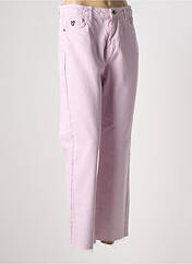 Pantalon droit violet DESIGUAL pour femme seconde vue