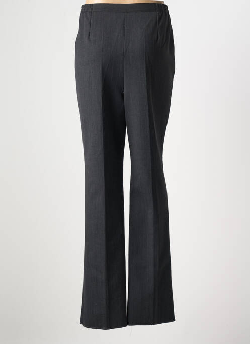 Pantalon droit fermeture zippée sous rabat boutonné gris GEVANA femme
