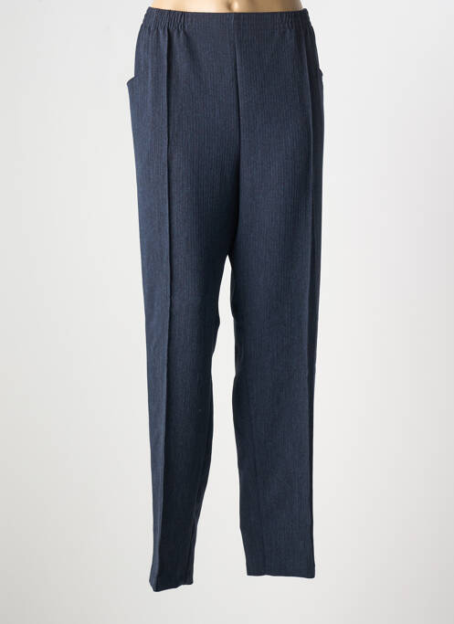 Pantalon droit taille élastique bleu GRIFFON femme