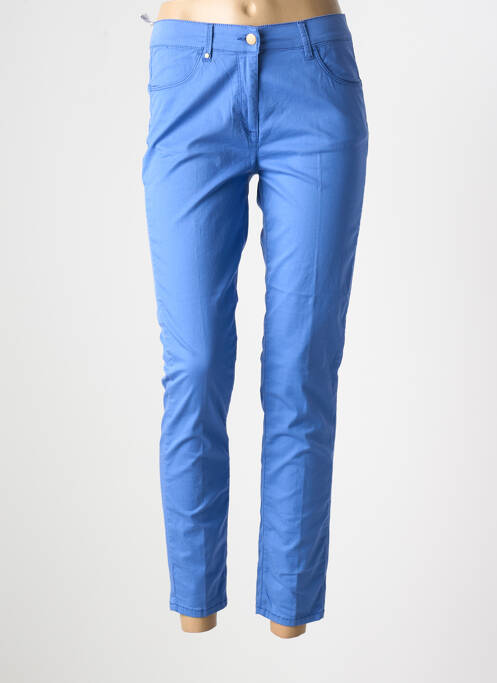Pantalon slim poches bleu VIRGINIA BLU' femme