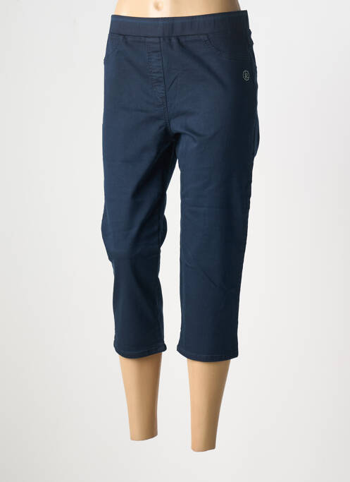 Pantacourt taille élastique bleu CONCEPT  K femme