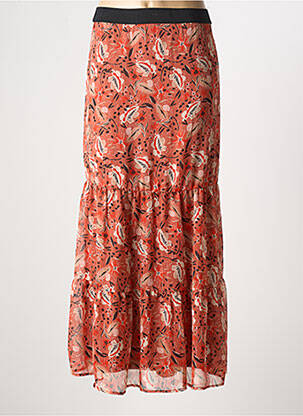 Jupe longue imprimé fantaisie orange GARCIA femme
