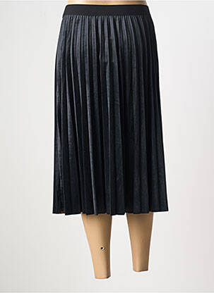 Jupe mi-longue taille élastique noir SEE U SOON femme