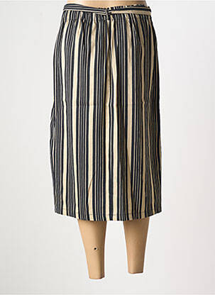 Jupe mi-longue coupe droite noir SIGNE NATURE femme