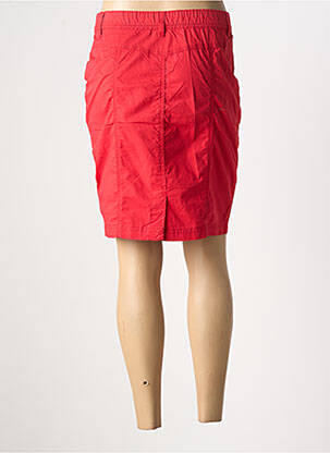 Jupe courte poches rouge GEVANA femme