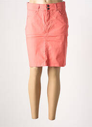 Jupe mi-longue coupe droite orange JENSEN femme