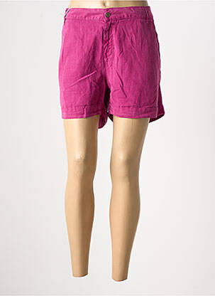 Short fermeture zippée sous rabat boutonné rose LEE COOPER femme