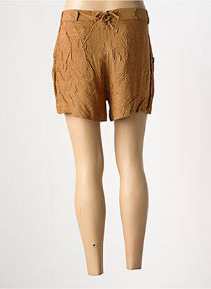 Short fermeture zippée sous rabat boutonné beige LILI SOON femme