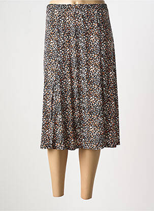 Jupe mi-longue noir GEVANA pour femme