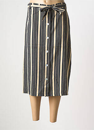 Jupe mi-longue noir SIGNE NATURE pour femme