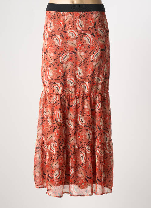 Jupe longue imprimé fantaisie orange GARCIA femme