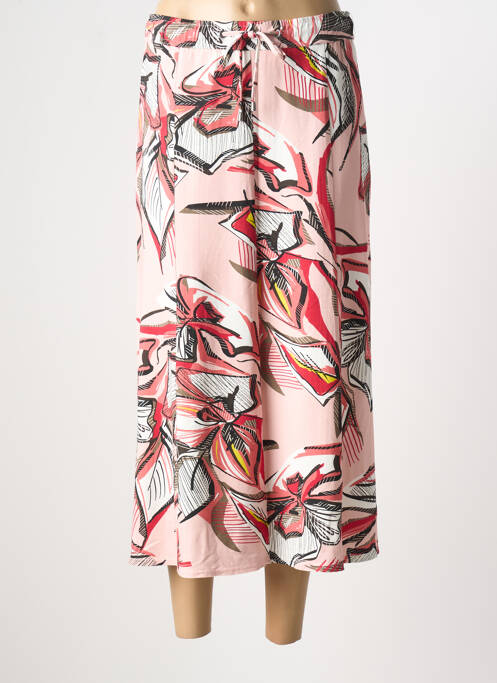 Jupe longue imprimé fantaisie rose BARBARA LEBEK femme