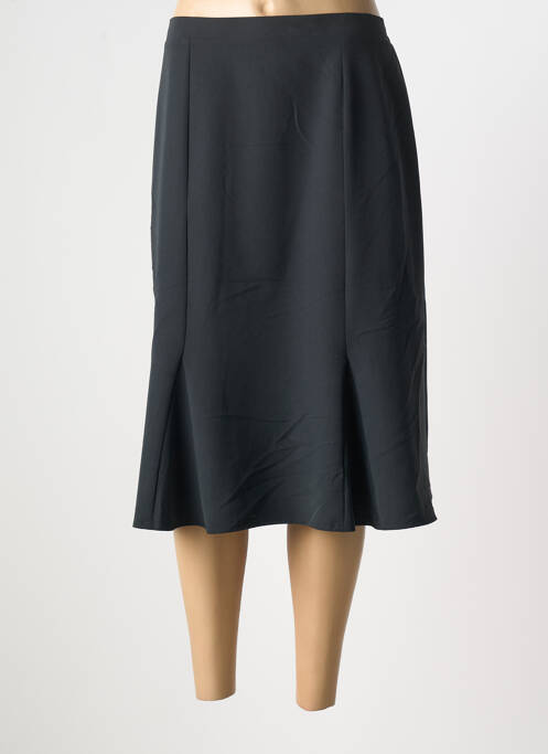 Jupe mi-longue coupe évasée noir GRIFFON femme