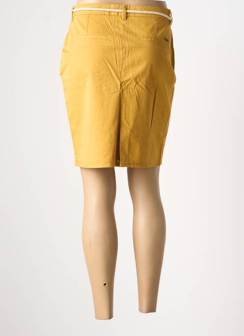 Jupe courte poches jaune KANOPE femme